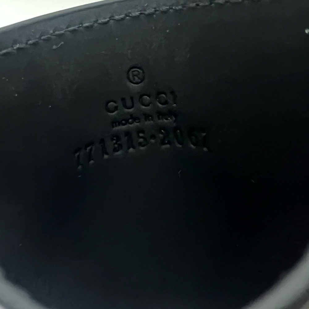 Gucci Embossed Black Card Holder - Picture 4 of 4